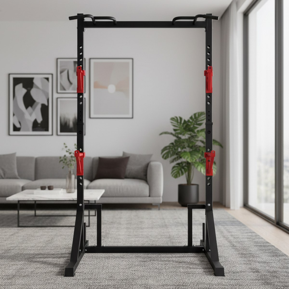 Home Bar Stand - Regulowany stojak do ćwiczeń z drążkiem