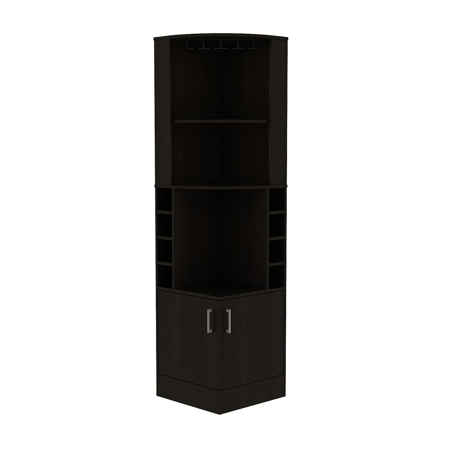 Home Bar Shelves - Szafka barowa narożna z 2 półkami,