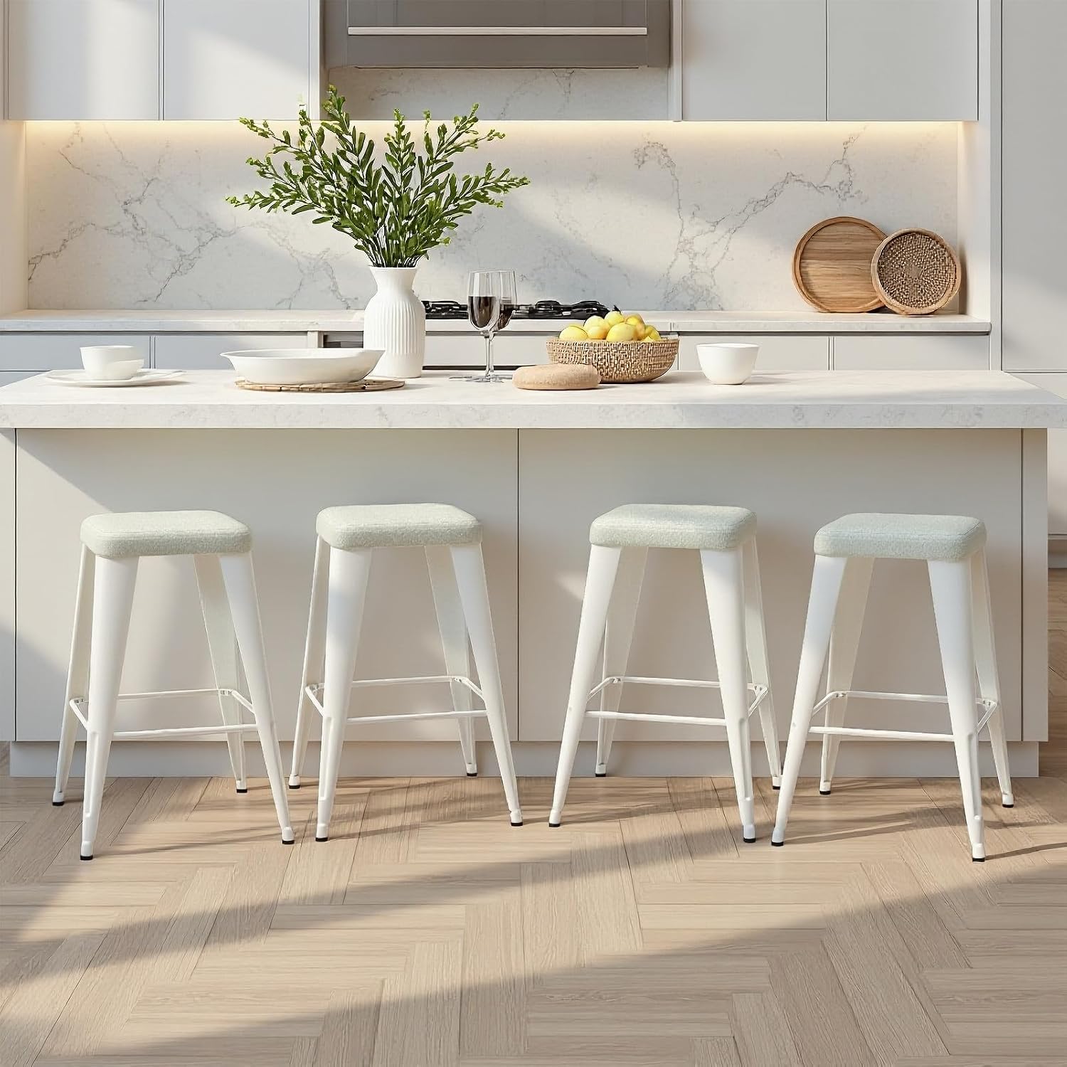 Home Bar Stools - Zestaw 4 stołków barowych, stołki barowe