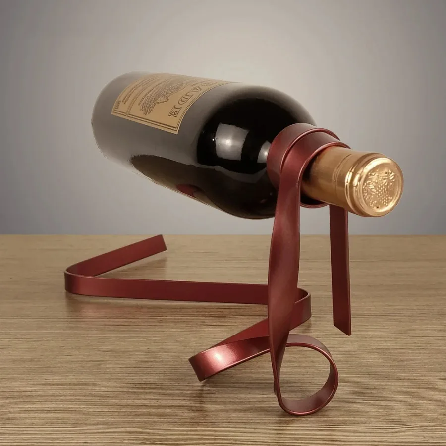 Home Bar Shelves - Kolorowy, ozdobny uchwyt na butelkę wina