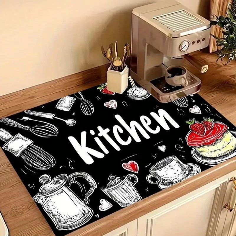 Bar Mat Rubber - Superabsorbująca mata kuchenna, mata do suszenia