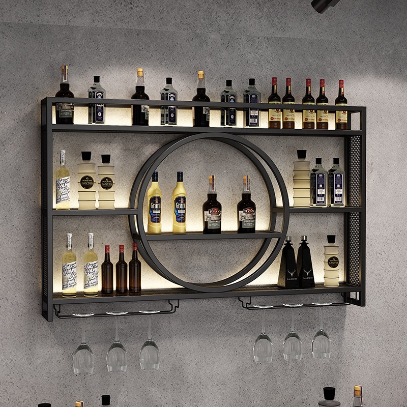 Home Bar Stand - Półka na wino do baru, wisząca