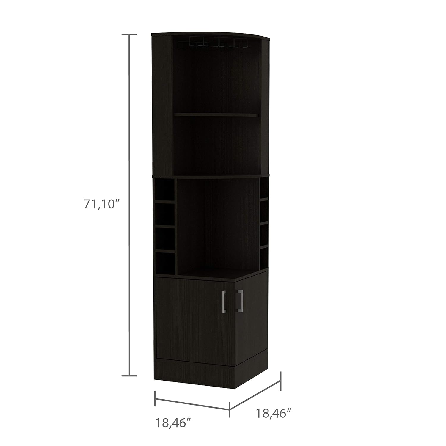 Szafka barowa narożna z 2 półk – Home Bar Shelves recenzja i cena