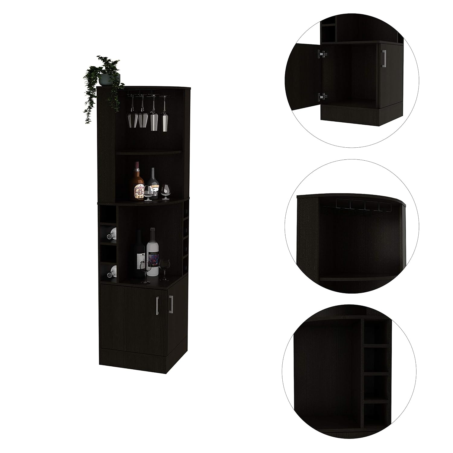 Szafka barowa narożna z 2 półk – Home Bar Shelves recenzja i cena