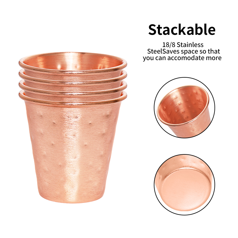 Zestaw 4/6 miedzianych kubków  – Mule Copper Mug recenzja i cena