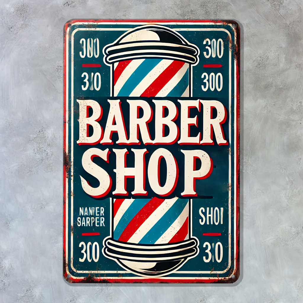 Metalowy szyld fryzjerski - de – Home Barbershop recenzja i cena