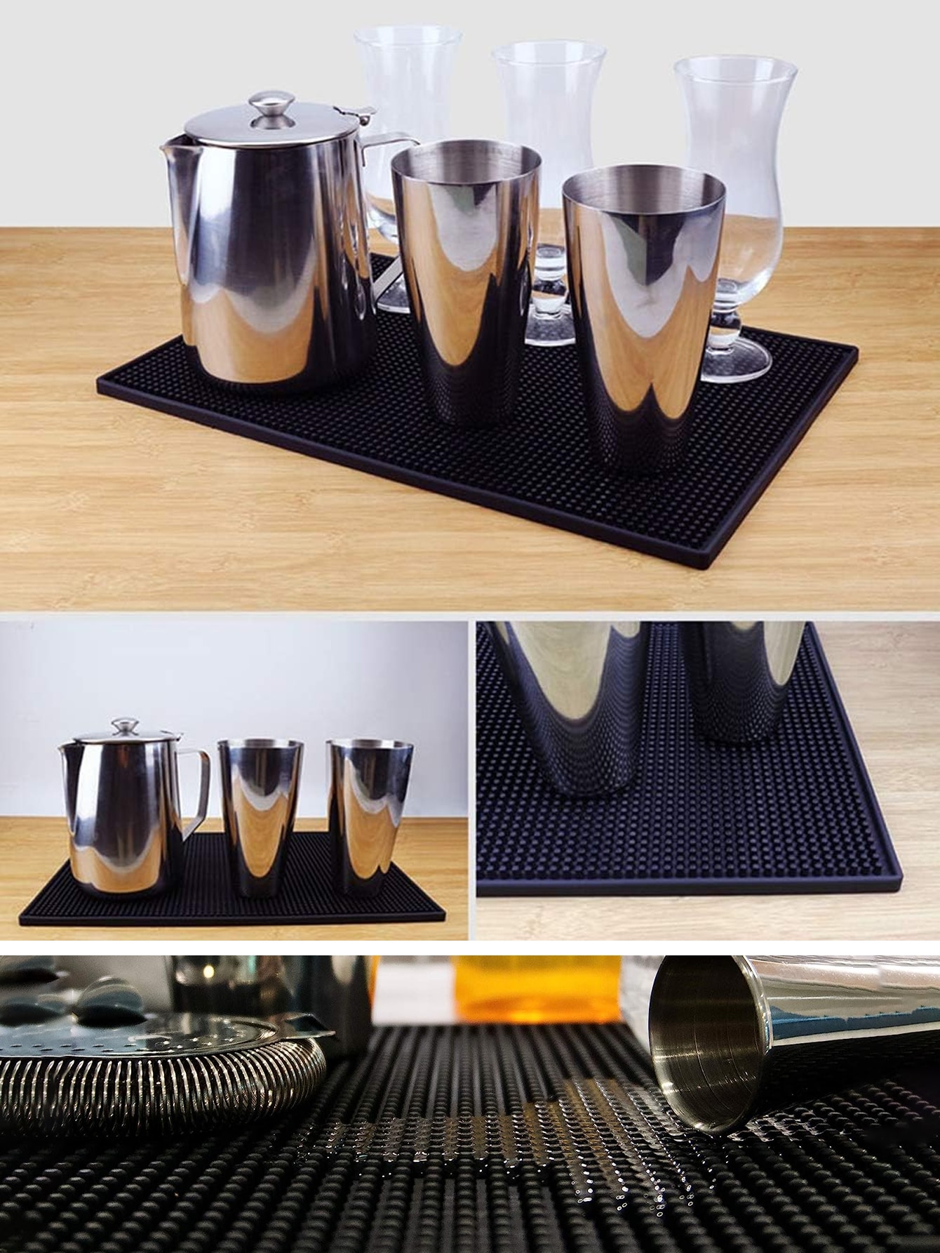 Mata barmańska Leeseph, gumowa – Bar Mat Rubber recenzja i cena