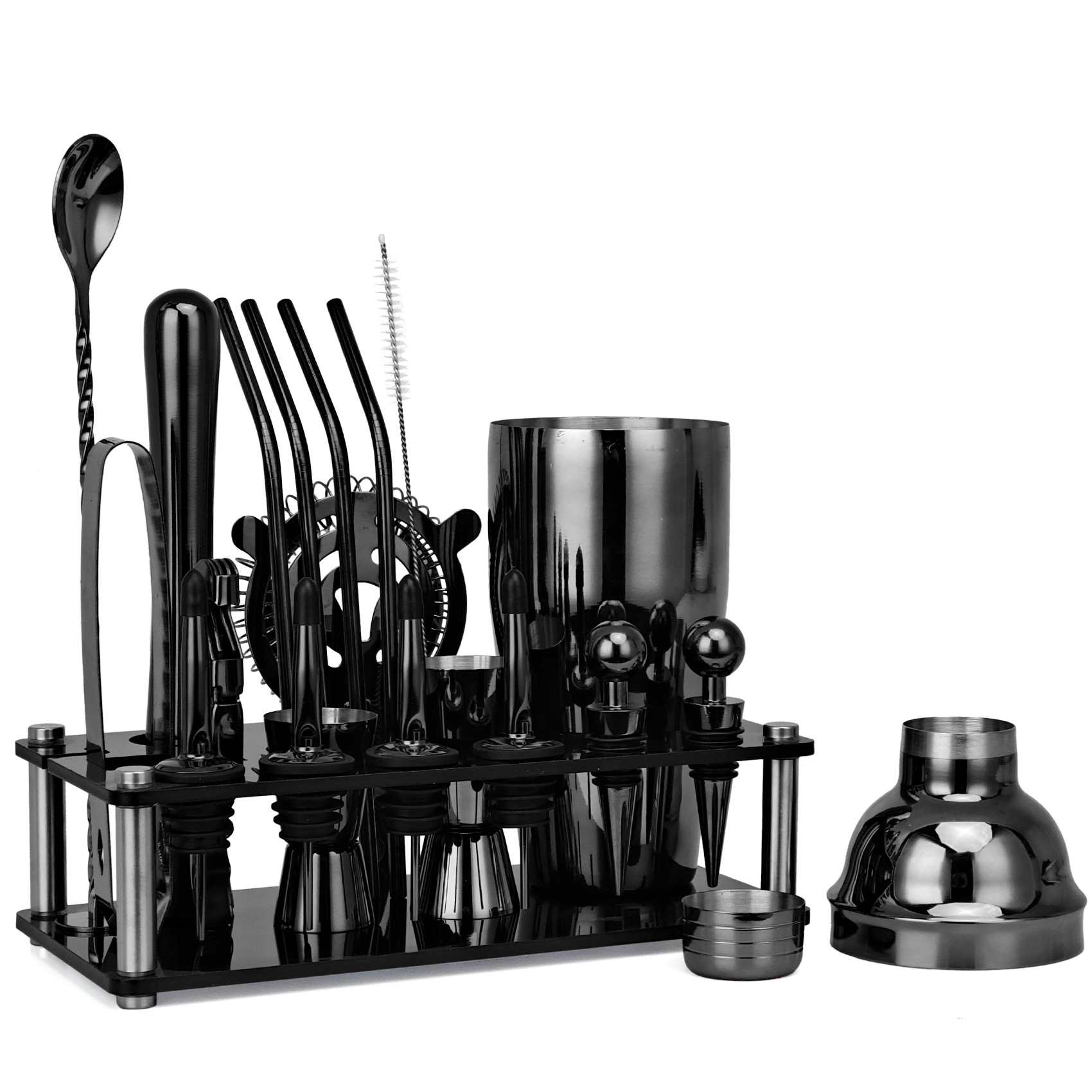 20 sztuk czarnego/różowego zło – Boston Shaker Set recenzja i cena