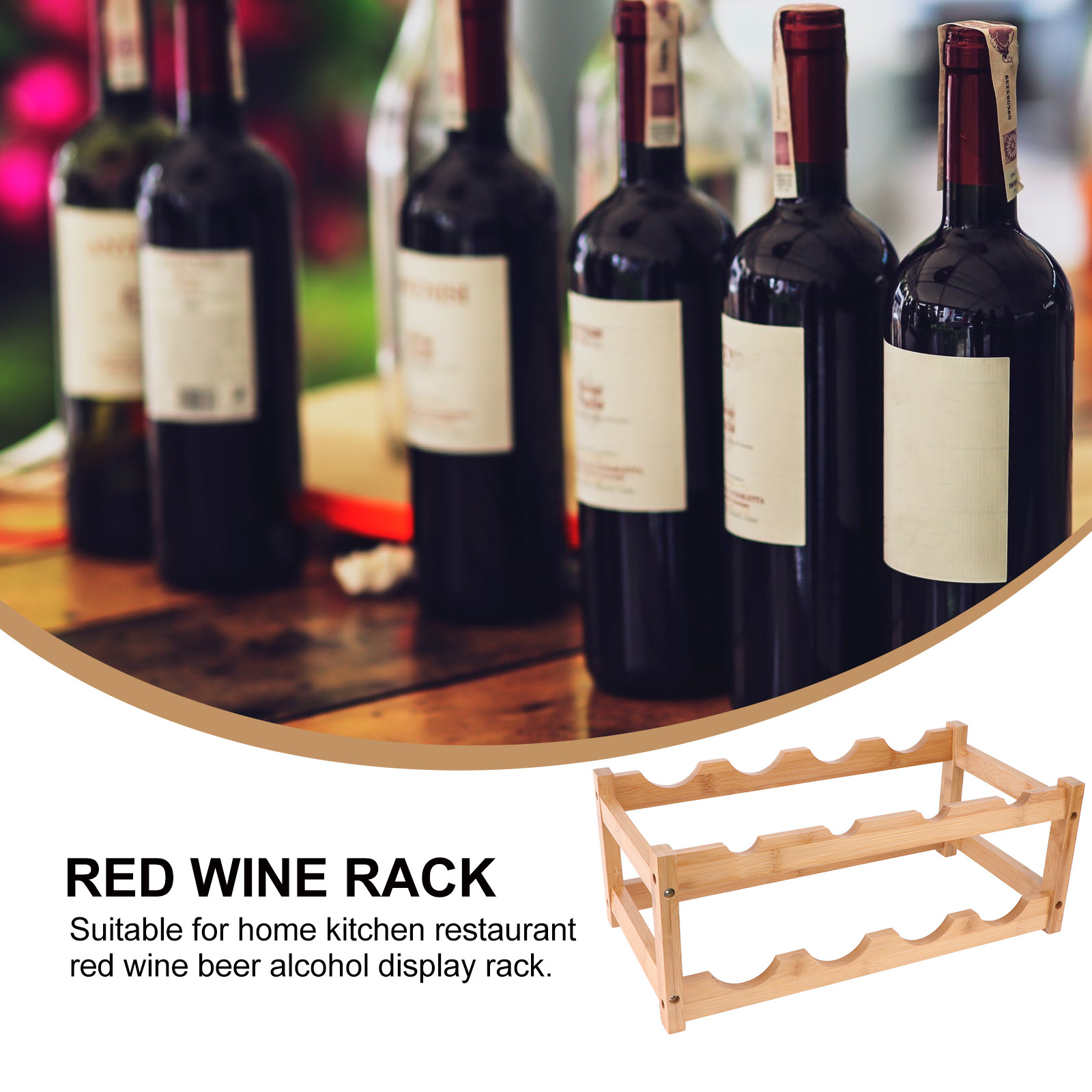 Drewniany dwupoziomowy stojak  – Home Bar Stand recenzja i cena