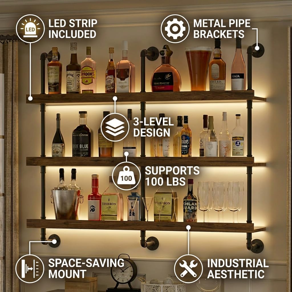 Półka na wino do montażu na śc – Home Bar Stand recenzja i cena