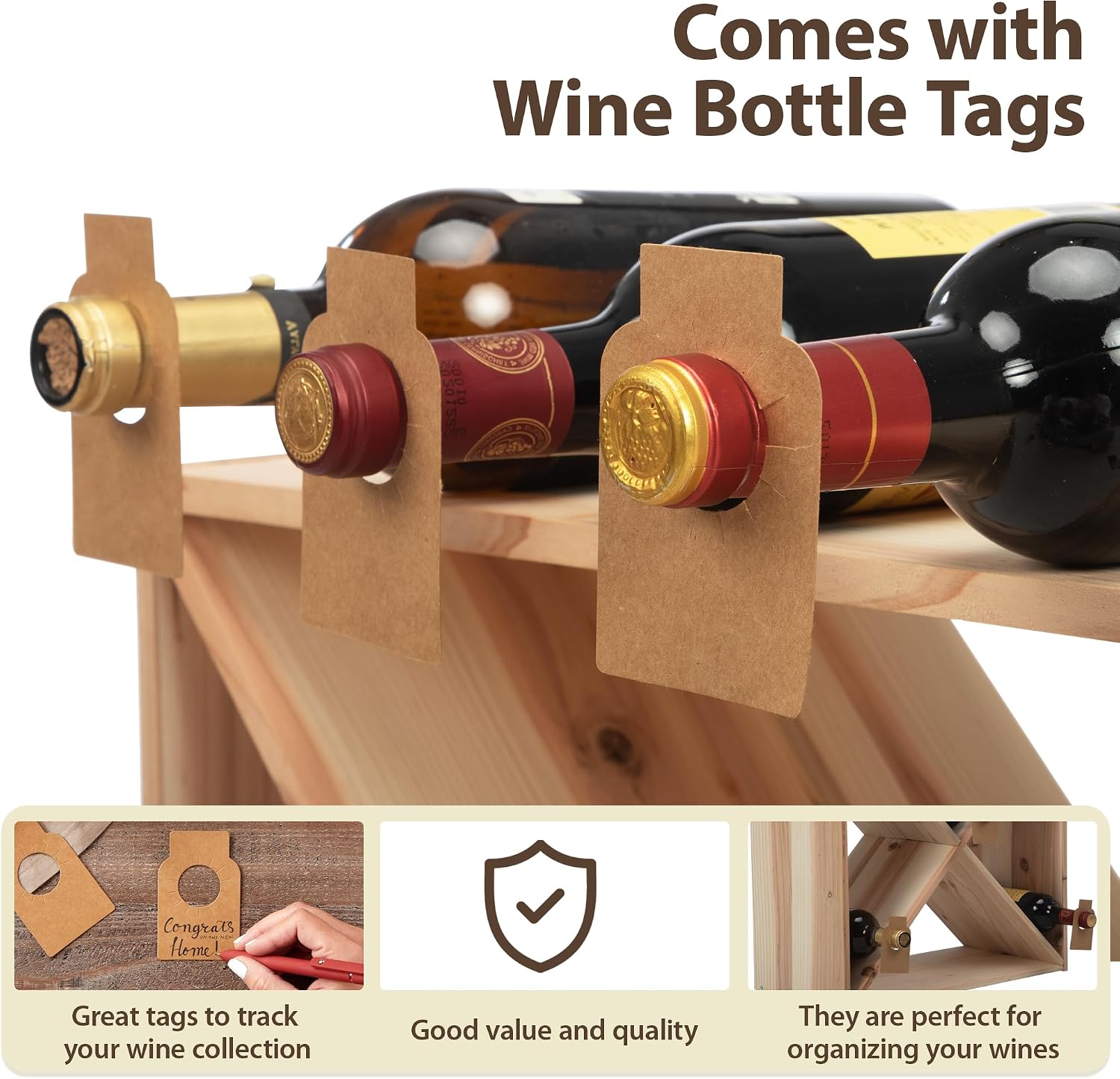 Stojak na 96 butelek wina, mod – Home Bar Shelves recenzja i cena